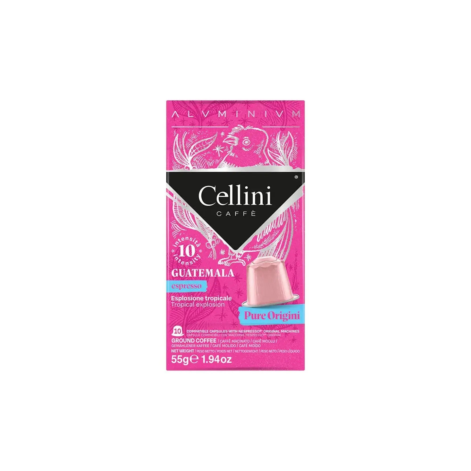 Cellini Caffe - Guatemala compatible by Nespresso - 10 Capsules at Coffee & Cream Egypt