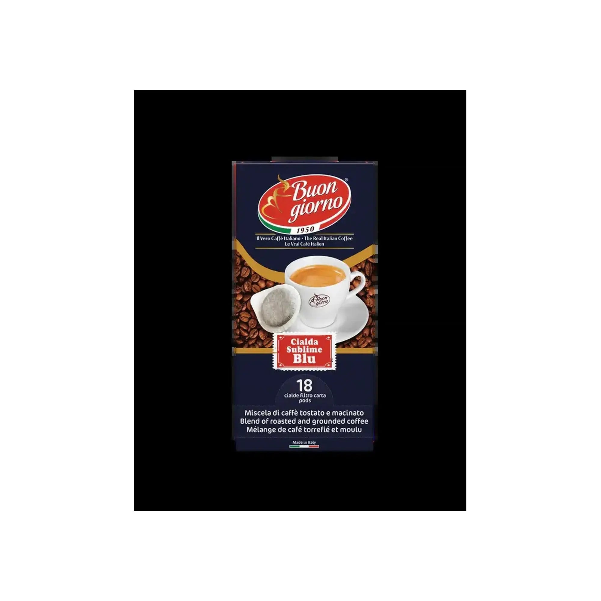 Buongiorno Caffè Buongiorno caffe - Sublime Blue-Pods- E.S.E. 18pcs at Coffee & Cream Egypt