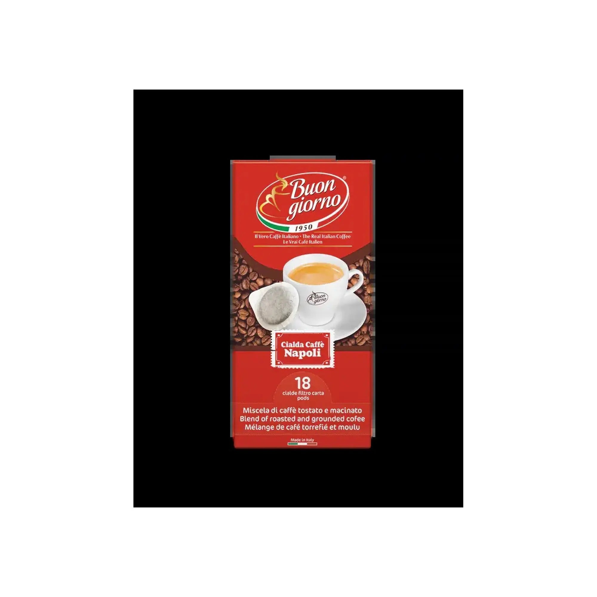 Buongiorno Caffè Buongiorno Caffe-Sublime Rosso Pods - E.S.E. 18pcs at Coffee & Cream Egypt