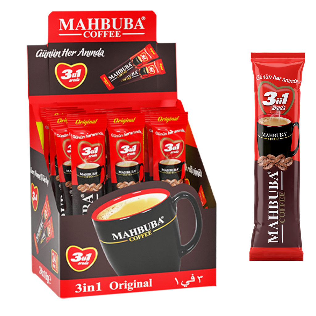 Mahbuba Coffee - 3 in 1 Instant Coffee 24x18gr