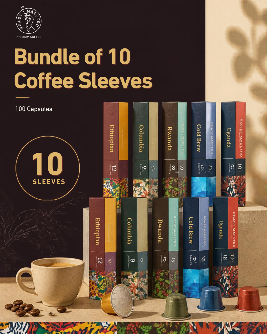 Roast Maestro Variety Aluminium Coffee Capsules bundle of 100 caps (photo 2)
