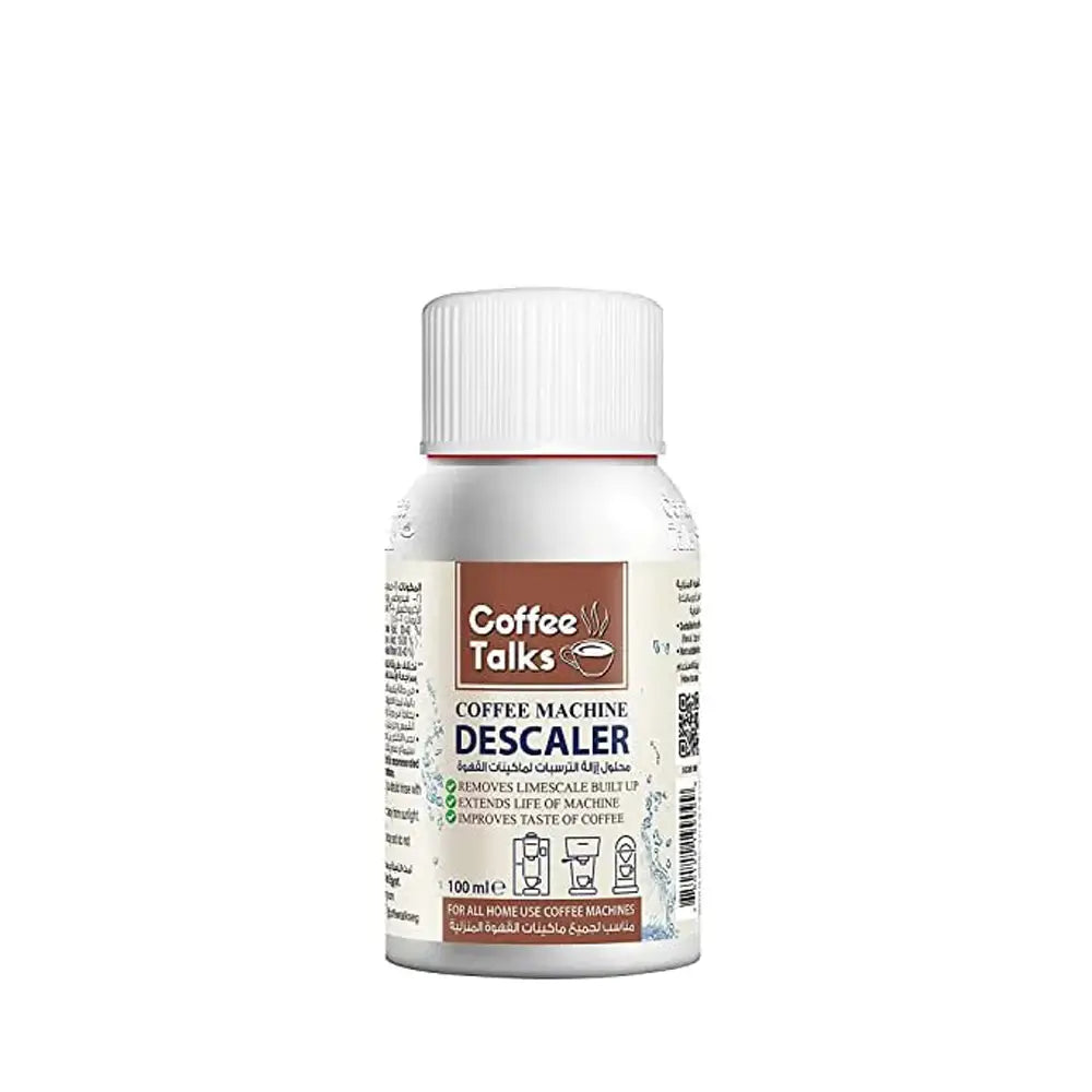 Order Coffee Talks - Descale Solution - 100 ml for LE 75.00 at Coffee & Cream, All your coffee needs in one place. Shop Coffee, Beans, Ground Coffee, Instant Coffee, Creamers, Coffee Machines, Blenders, and more. 50+ Brands Monin, Lavazza, Starbucks, Nesp