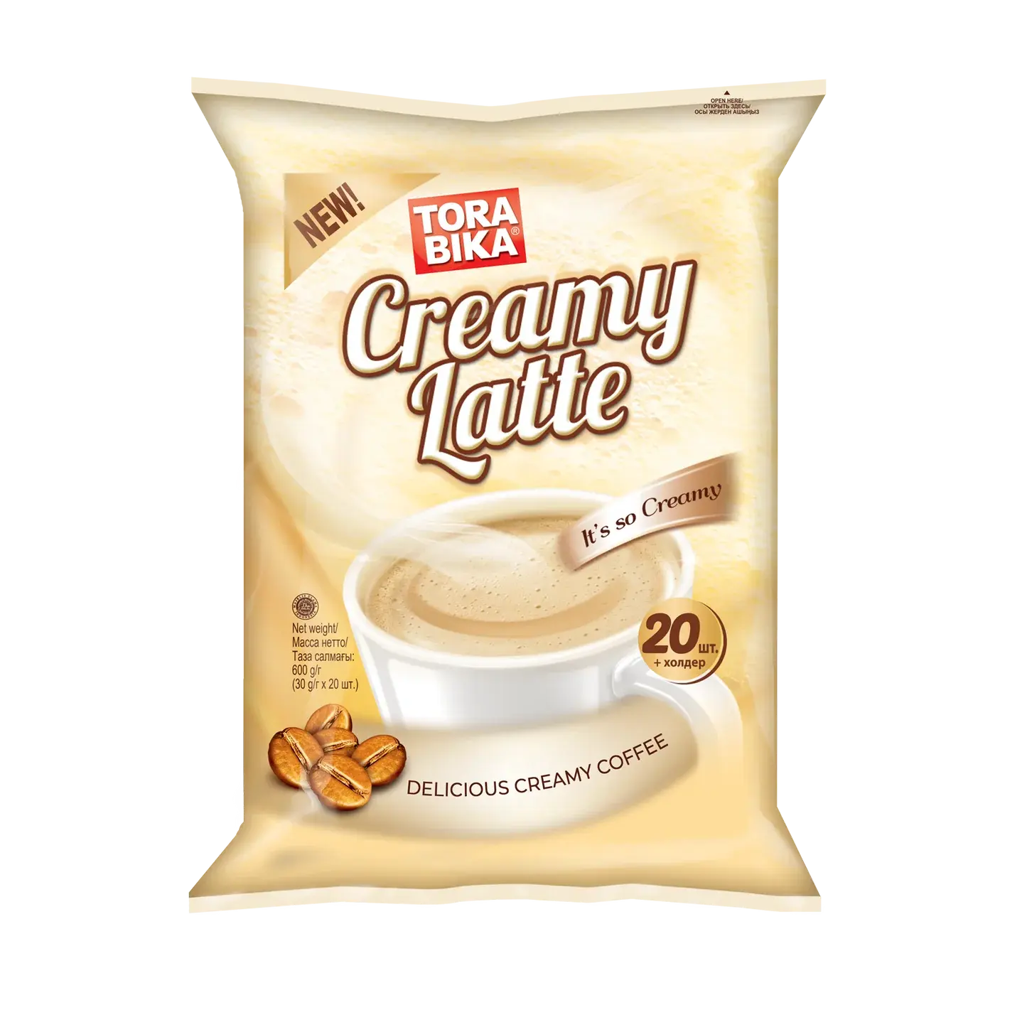 Tora Bika - Creamy Latte - 20 sachets at Coffee & Cream Egypt