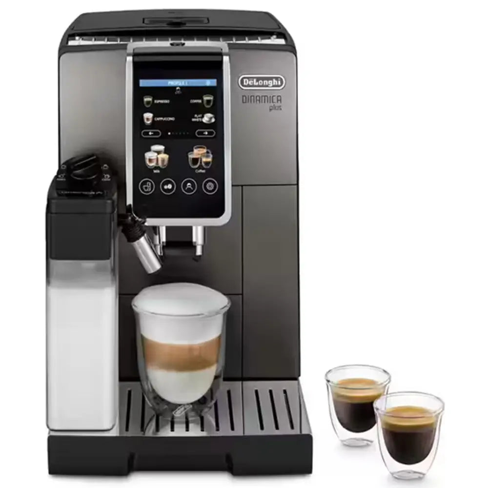 De'Longhi Dinamica Plus Automatic Coffee Machine ECAM380.95.TB Titanium Black