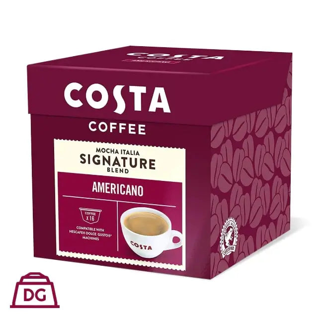 Costa Coffee - Mocha Italia Signature Blend Americano Dolce Gusto Pods - 16 capsules