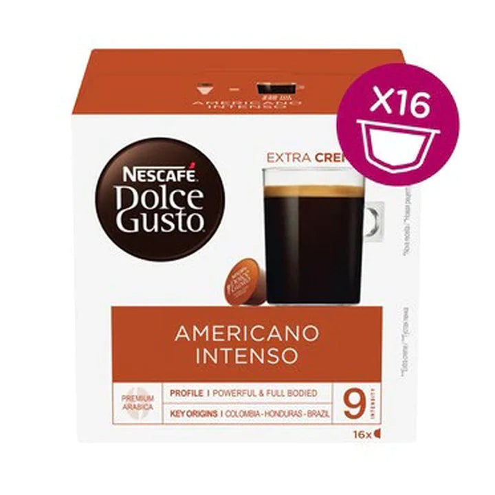 Order Nescafe Dolce Gusto - Americano Intenso - 16 Capsules for LE 310.00 at Coffee & Cream, All your coffee needs in one place. Shop Coffee, Beans, Ground Coffee, Instant Coffee, Creamers, Coffee Machines, Blenders, and more. 50+ Brands Monin, Lavazza, S