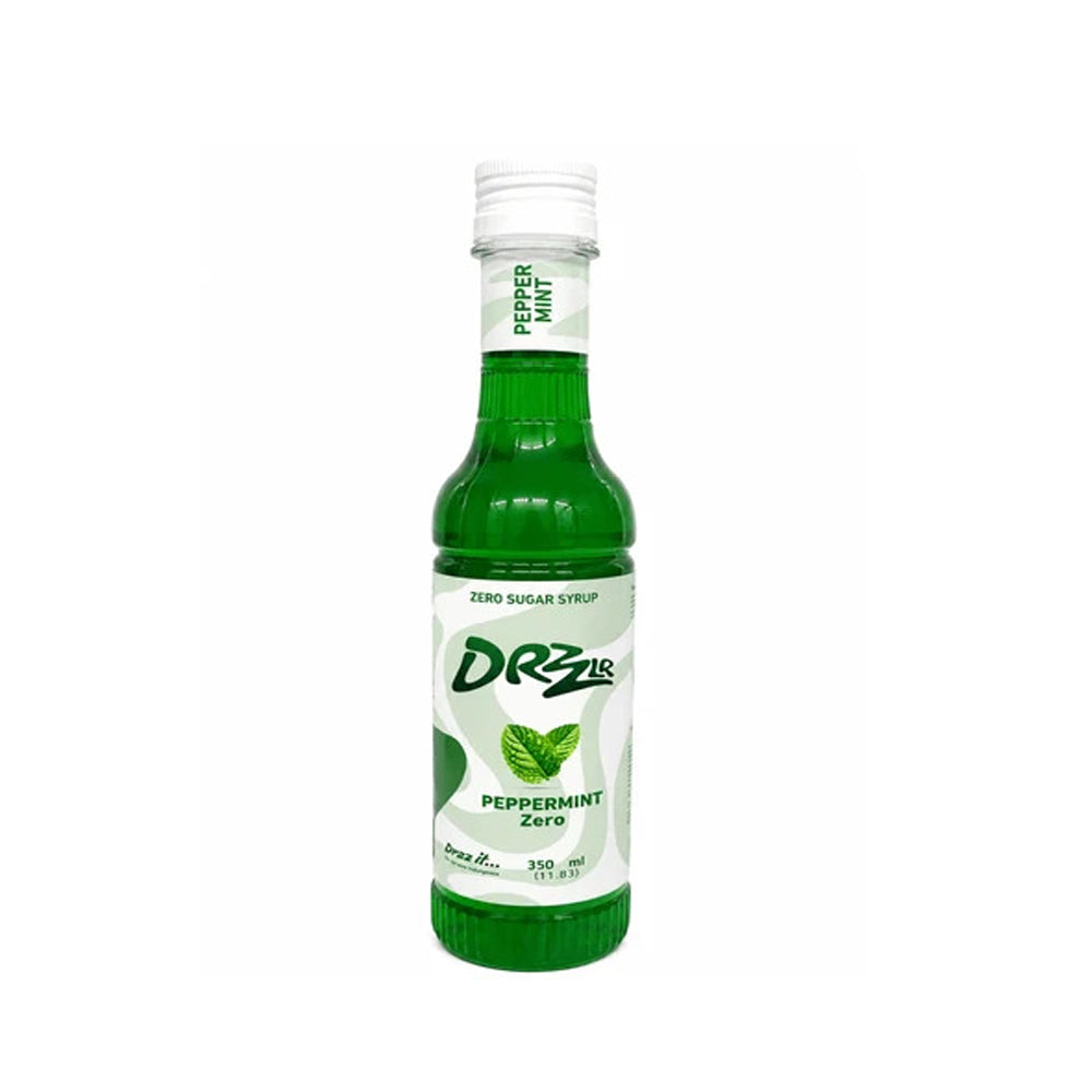 Drzzlr Sugar Free Peppermint Syrup 350ml bottle