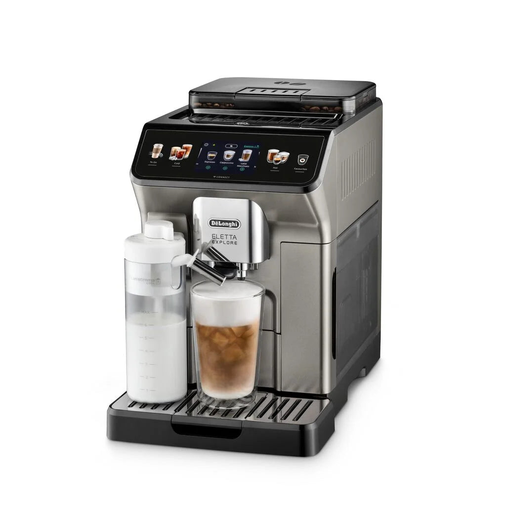 De'Longhi Eletta Explore Automatic Coffee Machine ECAM450.86.T Titanium