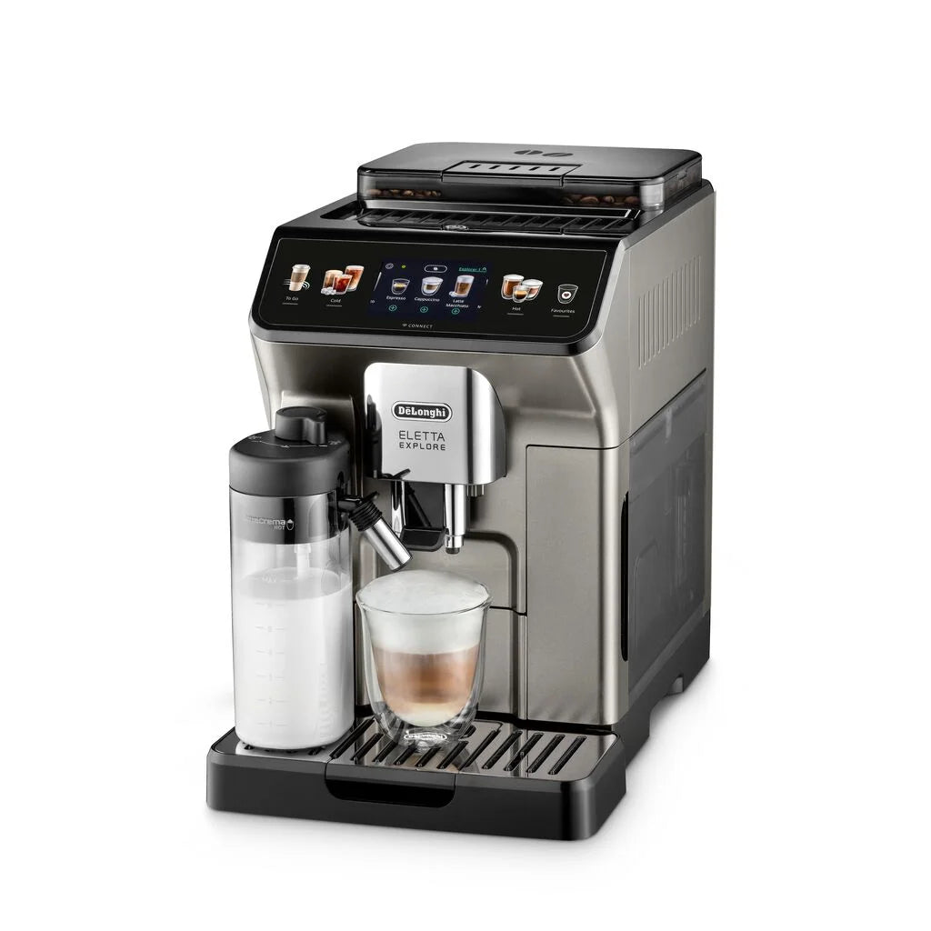 De'Longhi Eletta Explore Automatic Coffee Machine ECAM450.86.T Titanium