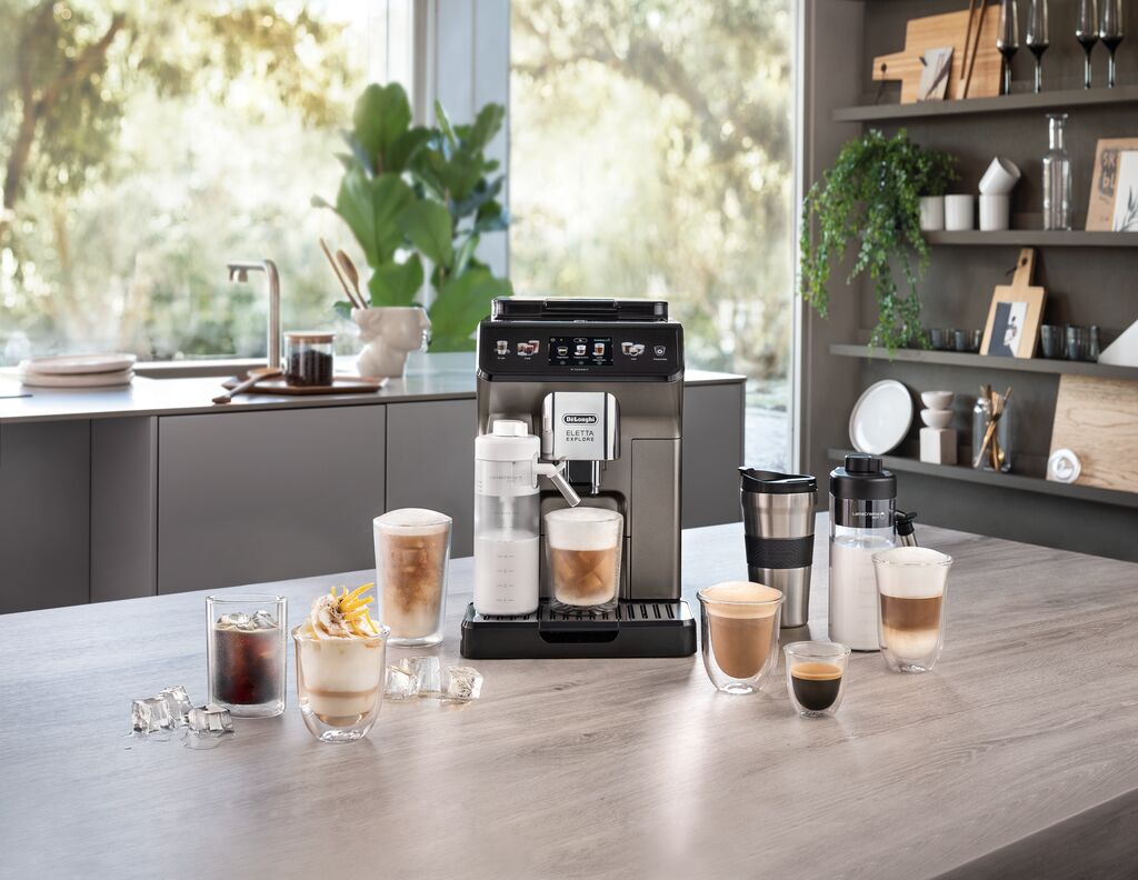 De'Longhi Eletta Explore Automatic Coffee Machine ECAM450.86.T Titanium
