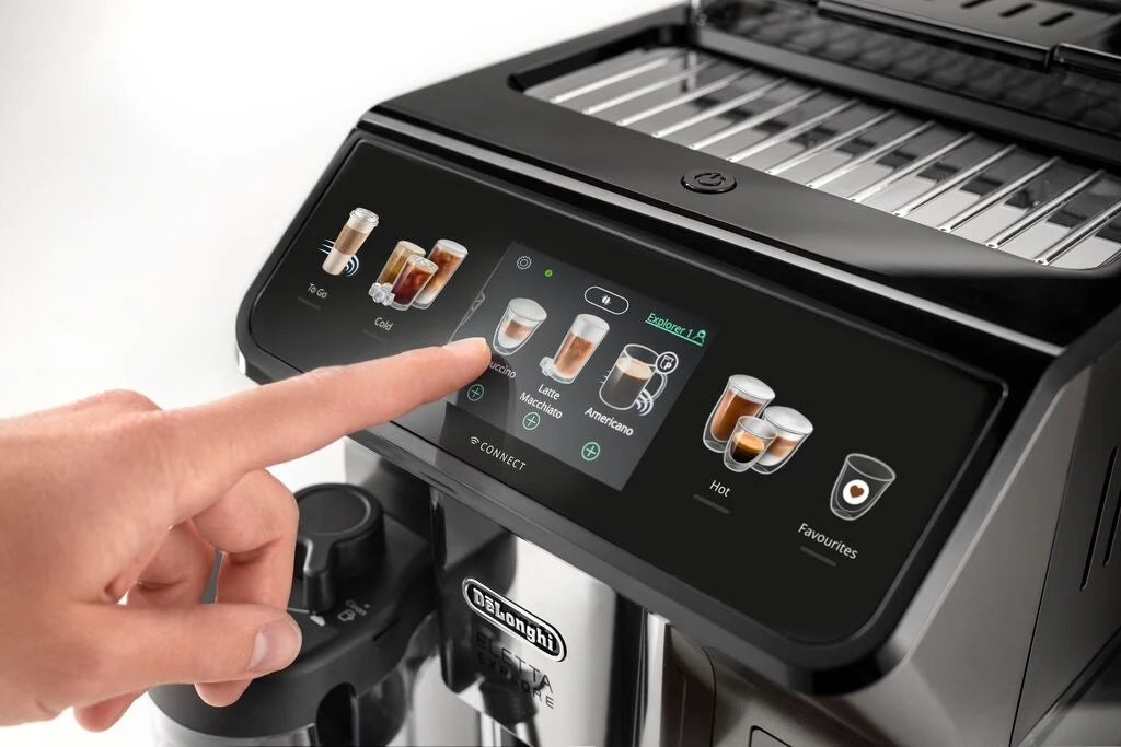 De'Longhi Eletta Explore Automatic Coffee Machine ECAM450.86.T Titanium
