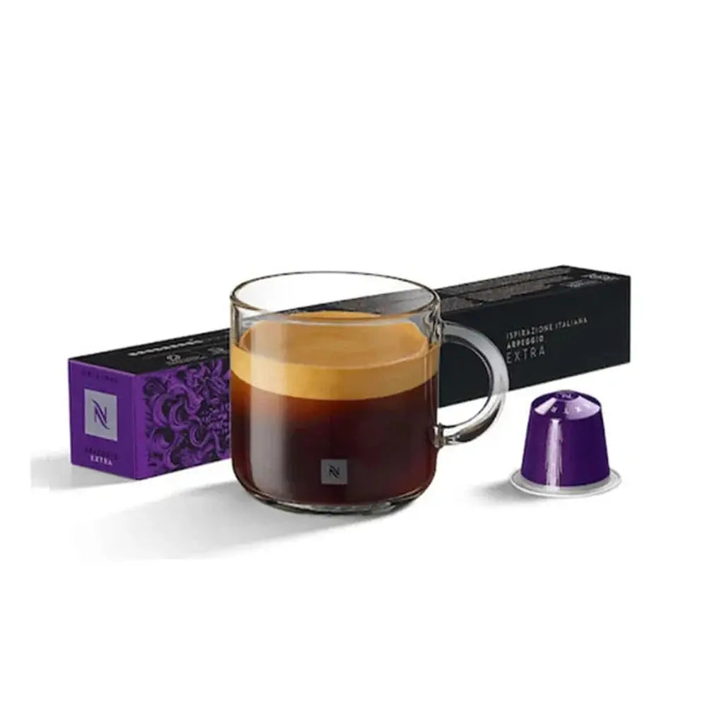 Order Nespresso - Arpeggio Extra - 10 Capsules for LE 545.00 at Coffee & Cream, All your coffee needs in one place. Shop Coffee, Beans, Ground Coffee, Instant Coffee, Creamers, Coffee Machines, Blenders, Coffee and more. 50+ Brands Monin, Lavazza, Starbuc