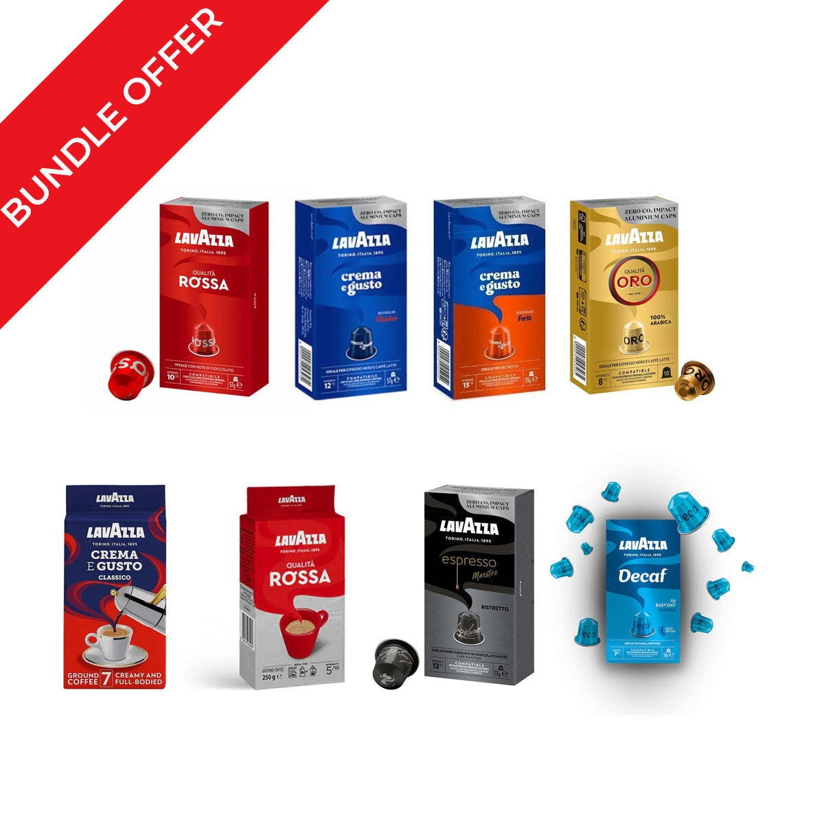 Lavazza Complete Collection 8 Blends Bundle