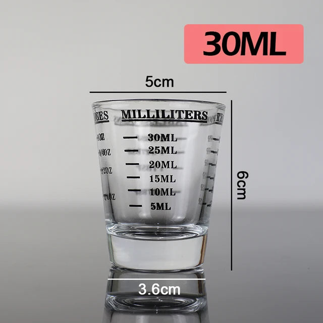 Glass Measuring Espresso Cup - 30 ml