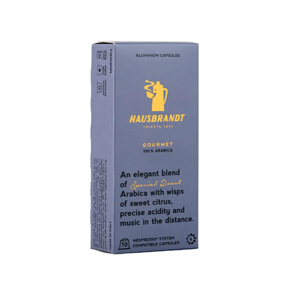 Hausbrandt - Gourmet 100% arabica coffee caps - 10 Capsules at Coffee & Cream Egypt