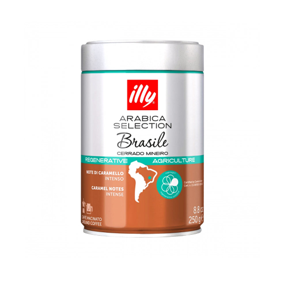 Illy Arabica Selection Brazil Ground Coffee 250g front pack