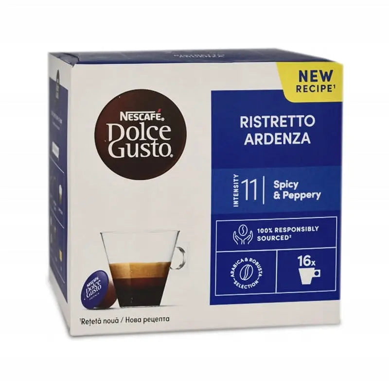 Order Nescafé - Dolce Gusto Ristretto Ardenza - 16 Capsules for LE 395.00 at Coffee & Cream, All your coffee needs in one place. Shop Coffee, Beans, Ground Coffee, Instant Coffee, Creamers, Coffee Machines, Blenders, and more. 50+ Brands Monin, Lavazza, S