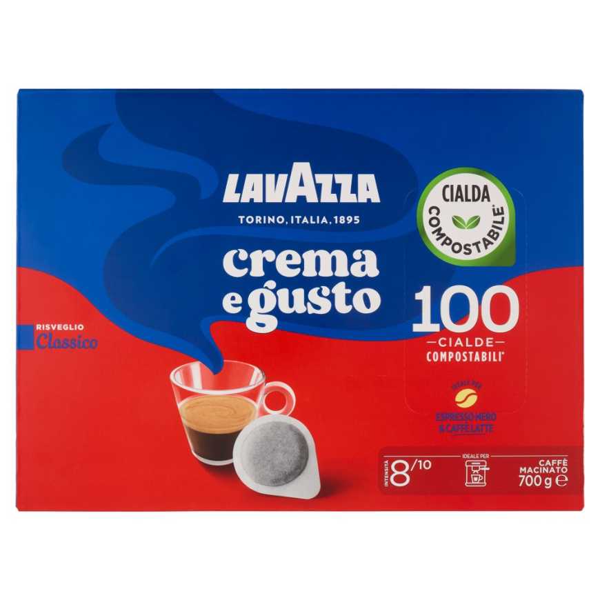 Lavazza Crema e Gusto Classico E.S.E. Pods 100 x 7g