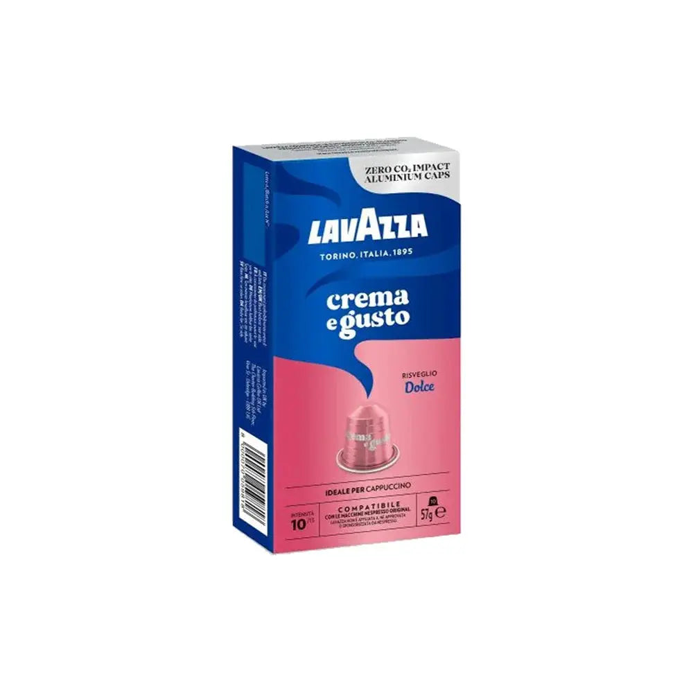 Lavazza Crema E Gusto Risveglio Dolce Nespresso Compatible Coffee Capsules - 10 Capsules at Coffee & Cream Egypt