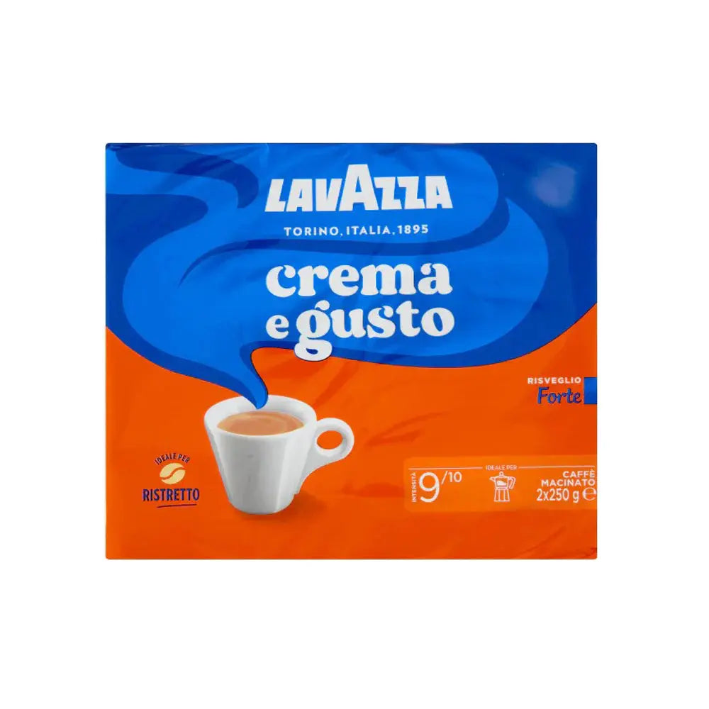 Lavazza Crema E Gusto Risveglio Forte Ground Coffee Espresso - 2 x 250g at Coffee & Cream Egypt