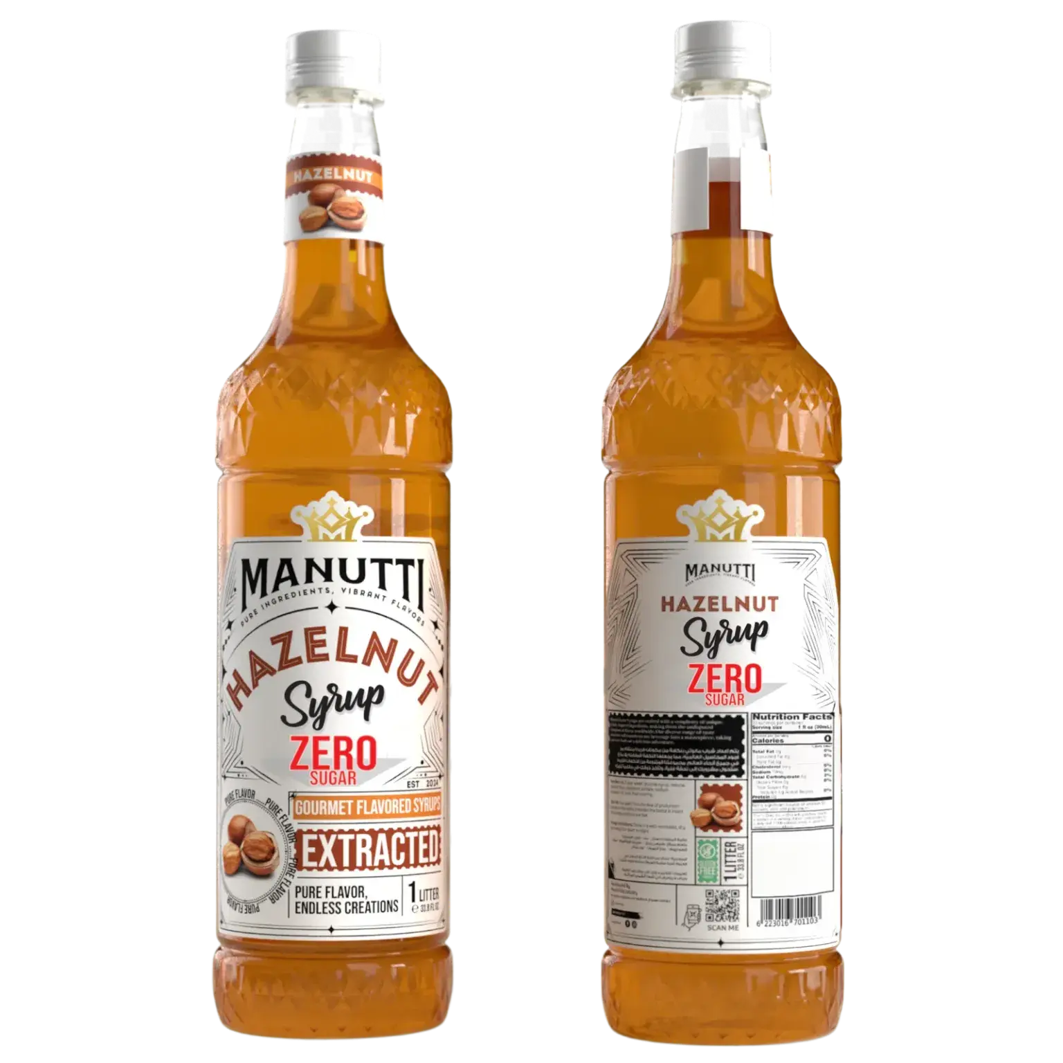 Order Manutti Hazelnut Zero Sugar Syrup - 1L for LE 250.00 at Coffee & Cream, All your coffee needs in one place. Shop Coffee, Beans, Ground Coffee, Instant Coffee, Creamers, Coffee Machines, Blenders, and more. 50+ Brands Monin, Lavazza, Starbucks, Nespr