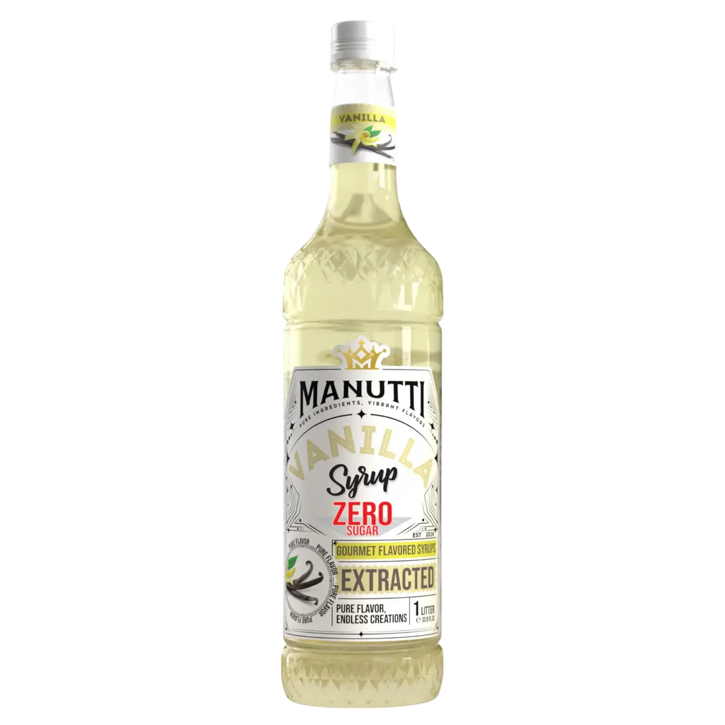 Order Manutti Vanilla Zero Sugar Syrup - 1L for LE 250.00 at Coffee & Cream, All your coffee needs in one place. Shop Coffee, Beans, Ground Coffee, Instant Coffee, Creamers, Coffee Machines, Blenders, and more. 50+ Brands Monin, Lavazza, Starbucks, Nespre