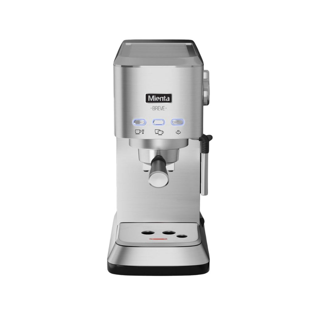 Mienta  - Breve Espresso& Cappuccino Machine 15 Bar CM31916A-Silver ( With 2 years warranty)