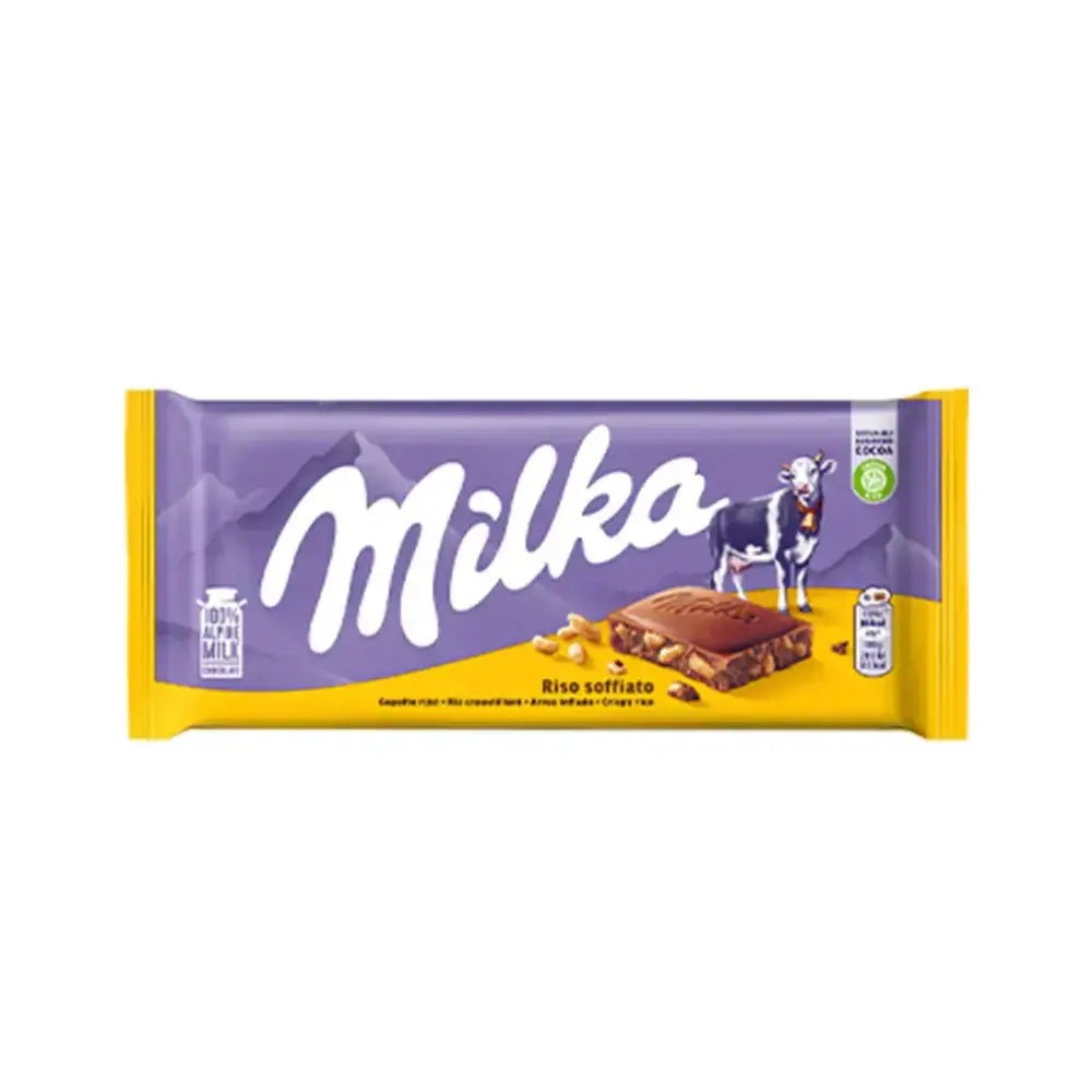 Milka - Riso Soffiato Milk Chocolate - 100g at Coffee & Cream Egypt