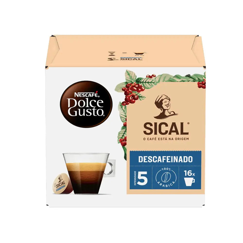 Nescafe Dolce Gusto Sical Decaffeinated Coffee Capsules - 16 Capsules at Coffee & Cream Egypt