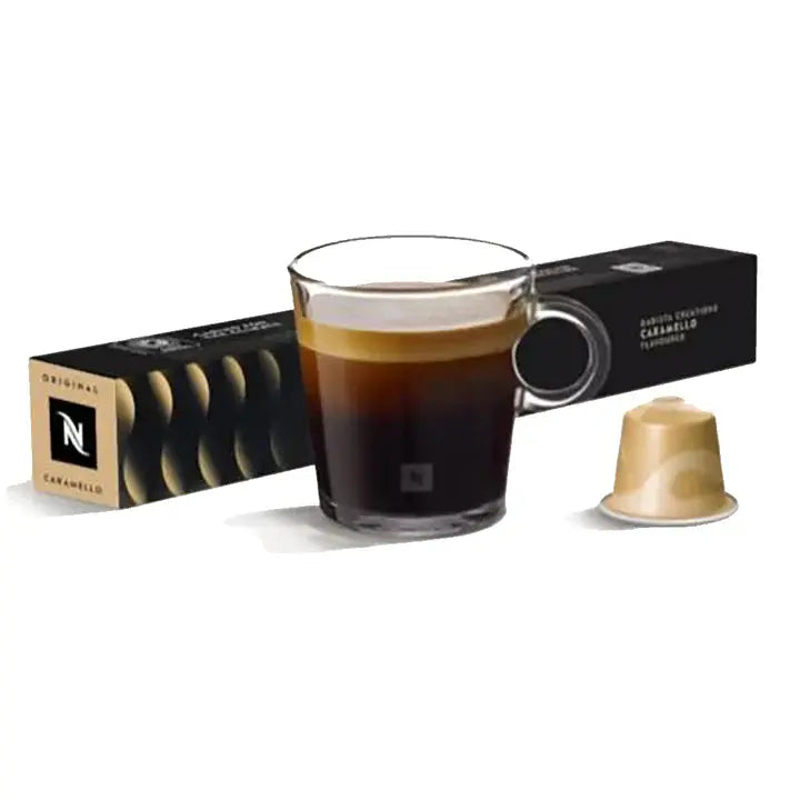 Nespresso Barista Creations Caramello Flavoured Original Espresso Capsules - Intensity 6 - 10 Capsules at Coffee & Cr...