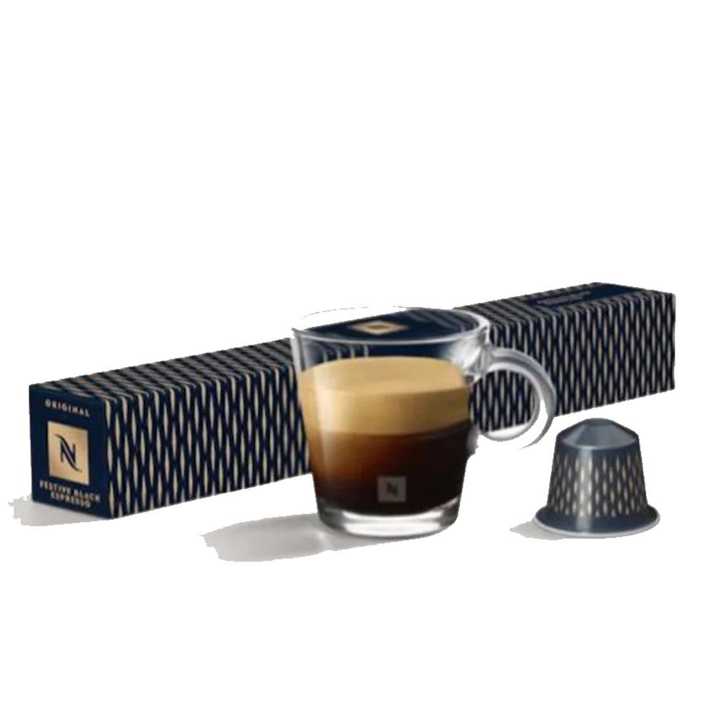 Nespresso -  Festive Black Espresso - Limited Edition -10 capsules