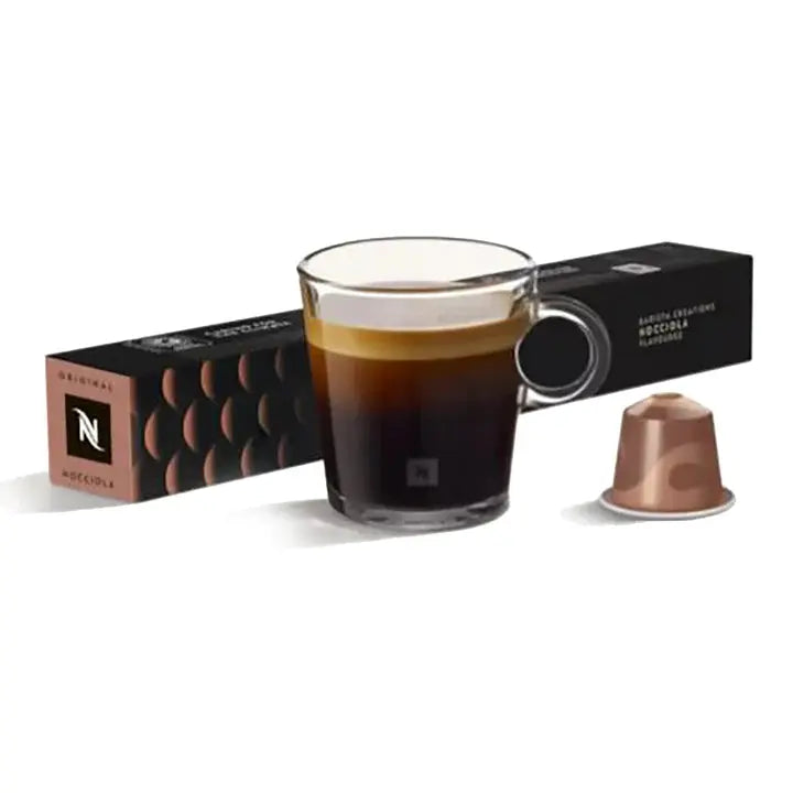 Nespresso Barista Creations Nocciola Flavoured Original Espresso Capsules - Intensity 6 - 10 Capsules at Coffee & Cre...