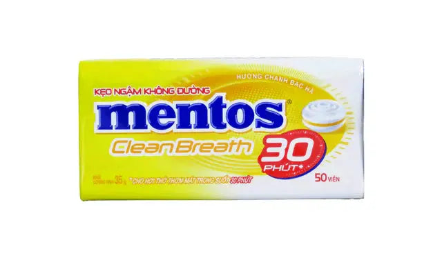 Mentos - Clean Breath Lemon Tin  - 35g Coffee & Cream