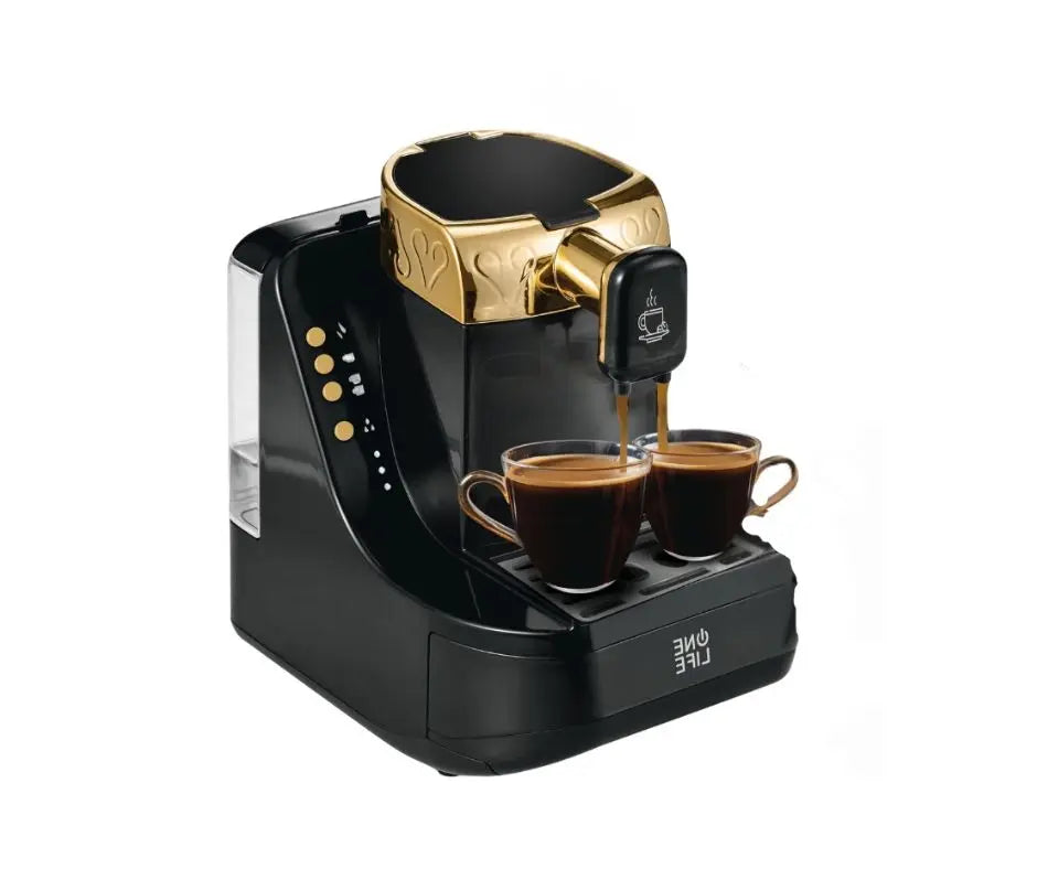 Order One Life - Turkish coffee machine TC75S Black & Gold (1 year warranty) for LE 7999.00 at Coffee & Cream, All your coffee needs in one place. Shop Coffee, Beans, Ground Coffee, Instant Coffee, Creamers, Coffee Machines, Blenders, and more. 50+ Brands