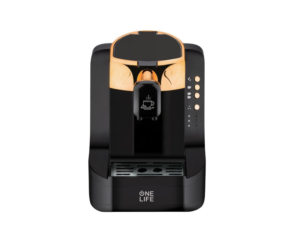 One Life - Turkish coffee machine TC75S Black & Gold (1 year warranty)