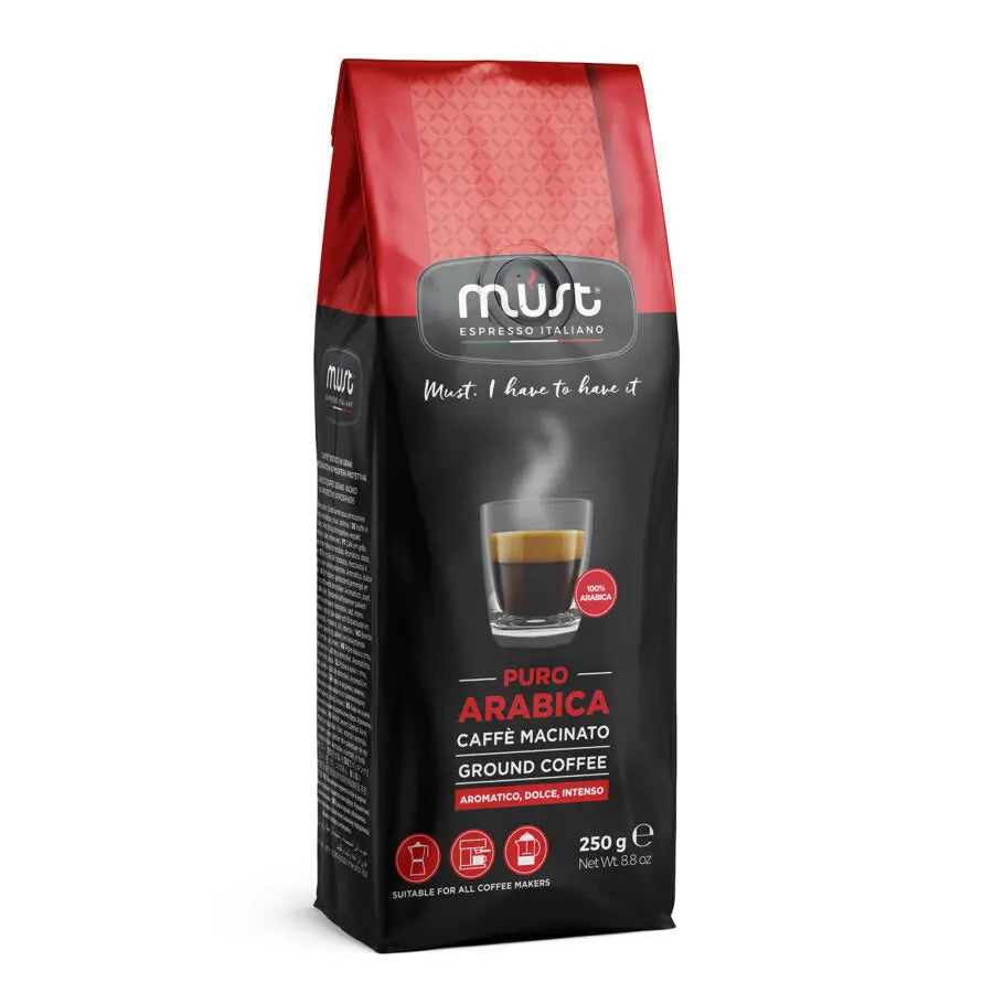 MUST - Puro Arabica - Ground coffee espresso - 250g at Coffee & Cream Egypt