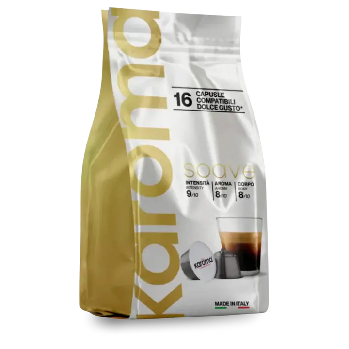Karoma - Soave Dolce Gusto Compatible - 16 Capsules coffee & cream