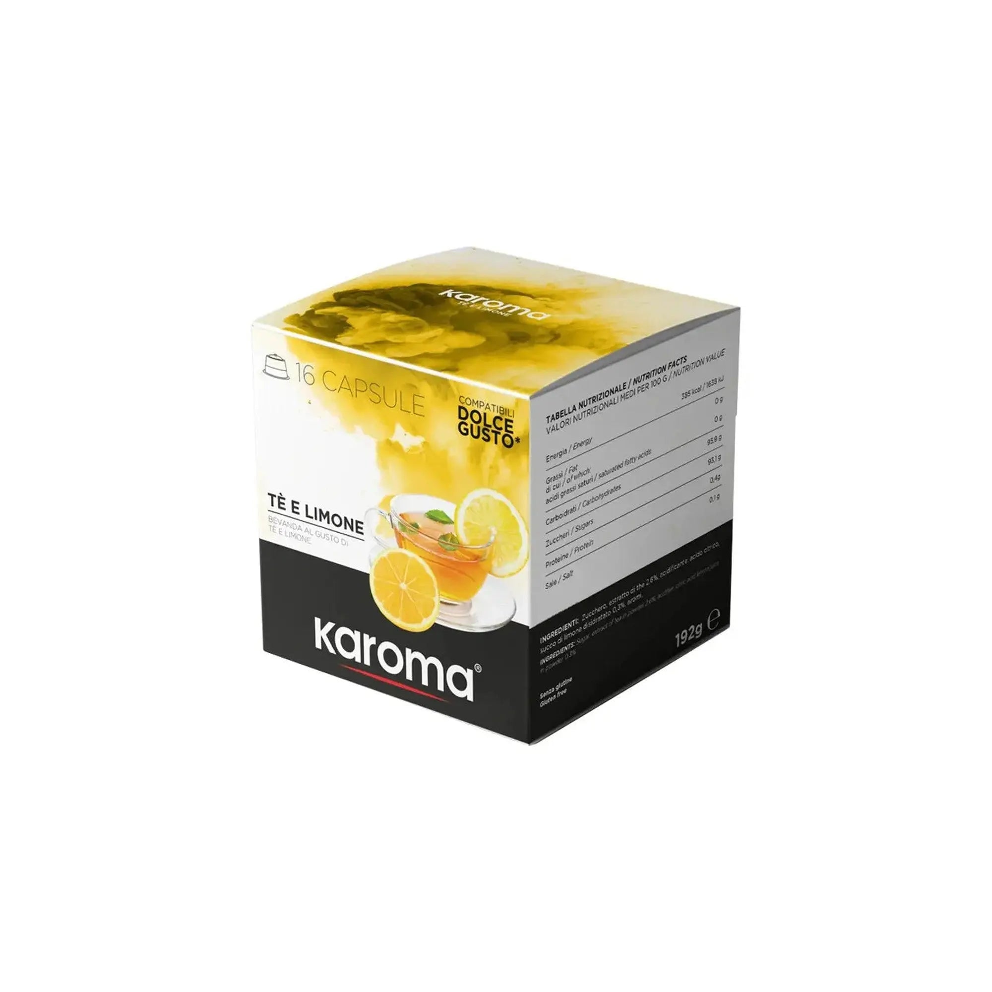 Karoma Tea Al Limone Dolce Gusto Compatible Capsules - 16 Capsules at Coffee & Cream Egypt