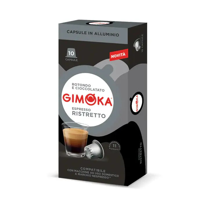 Gimoka Ristretto compatible With Nespresso - 10 capsules at Coffee & Cream Egypt