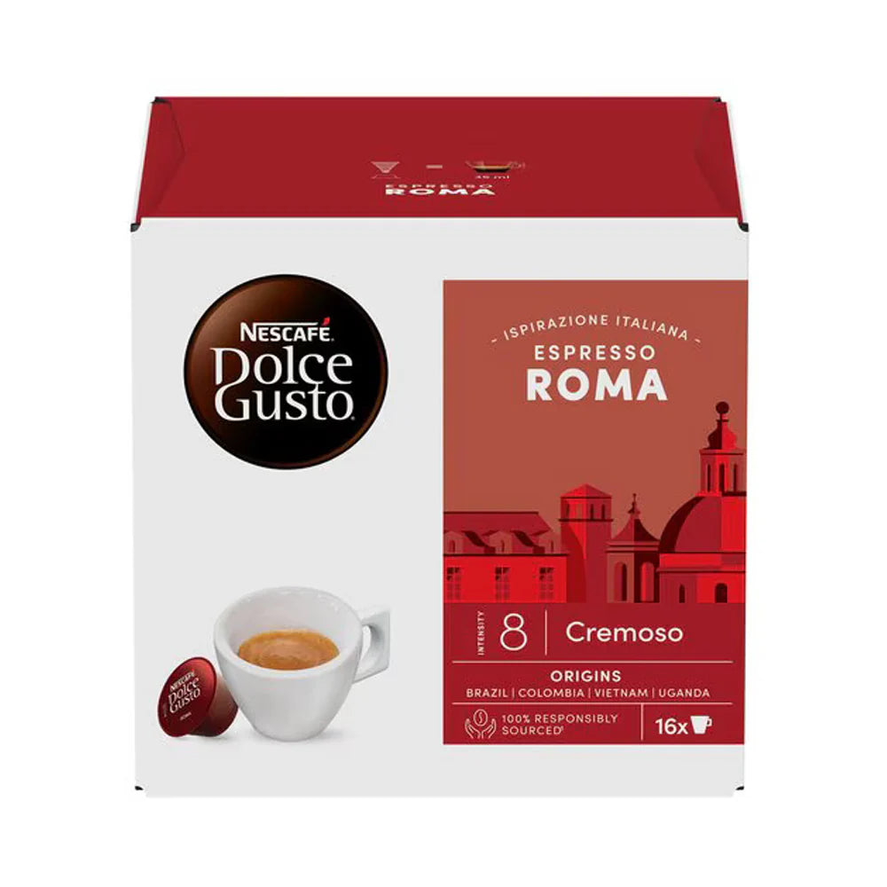 Nescafé - Dolce Gusto Espresso Roma Cremoso Coffee -16 Capsule