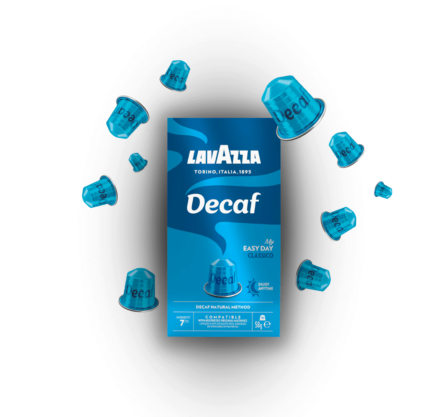 Lavazza Classico Decaf Nespresso Compatible Coffee Capsules - 10 Capsules at Coffee & Cream Egypt