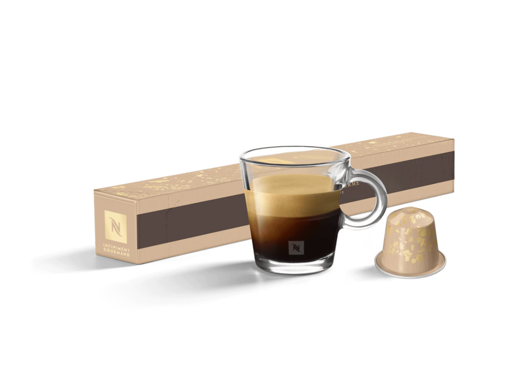 Order Nespresso - Infiniment Gourmand - Limited Edition -10 capsules for LE 599.00 at Coffee & Cream, All your coffee needs in one place. Shop Coffee, Beans, Ground Coffee, Instant Coffee, Creamers, Coffee Machines, Blenders, and more. 50+ Brands Monin, L