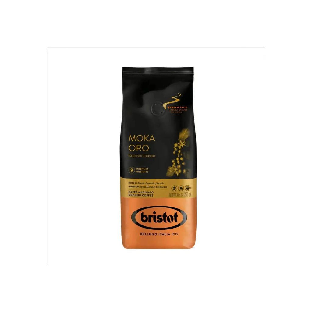 Order Bristot - Moka ORO Ground Coffee 250g for LE 280.00 at Coffee & Cream, All your coffee needs in one place. Shop Coffee, Beans, Ground Coffee, Instant Coffee, Creamers, Coffee Machines, Blenders, and more. 50+ Brands Monin, Lavazza, Starbucks, Nespre