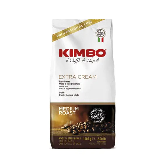 KIMBO EXTRA CREAM -Whole Coffee Beans - 1kg at Coffee & Cream Egypt