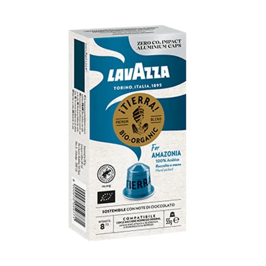Lavazza Tierra Bio-Organic Nespresso Compatible Coffee Capsules Amazonia - 10 Capsules at Coffee & Cream Egypt