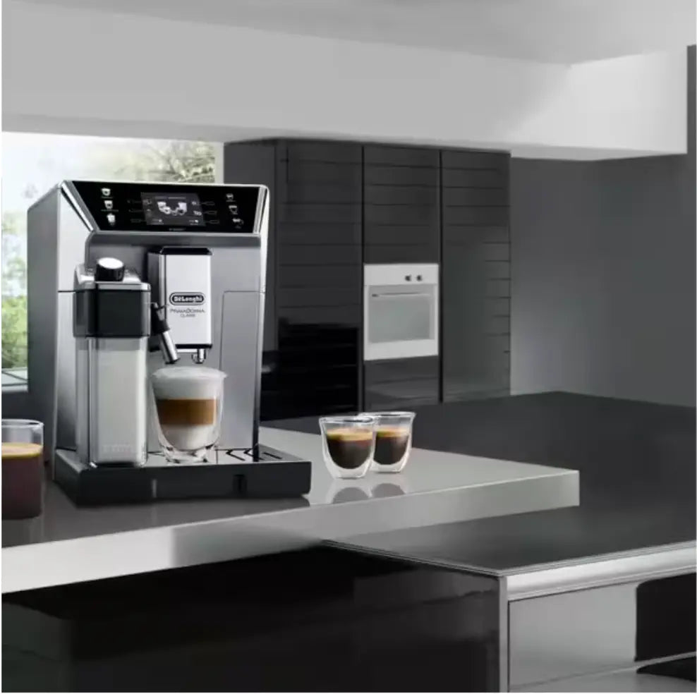 Order De'longhi PrimaDonna Elite Experience Automatic coffee makers ECAM650.85.MS for LE 114990.00 at Coffee & Cream, All your coffee needs in one place. Shop Coffee, Beans, Ground Coffee, Instant Coffee, Creamers, Coffee Machines, Blenders, Coffee Makers