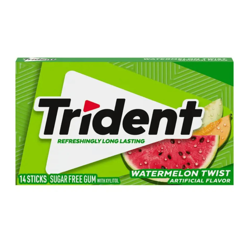 Order Trident Watermelon Twist Sugar Free Gum (14 sticks) for LE 52.00 at Coffee & Cream, All your coffee needs in one place. Shop Coffee, Beans, Ground Coffee, Instant Coffee, Creamers, Coffee Machines, Blenders, and more. 50+ Brands Monin, Lavazza, Star