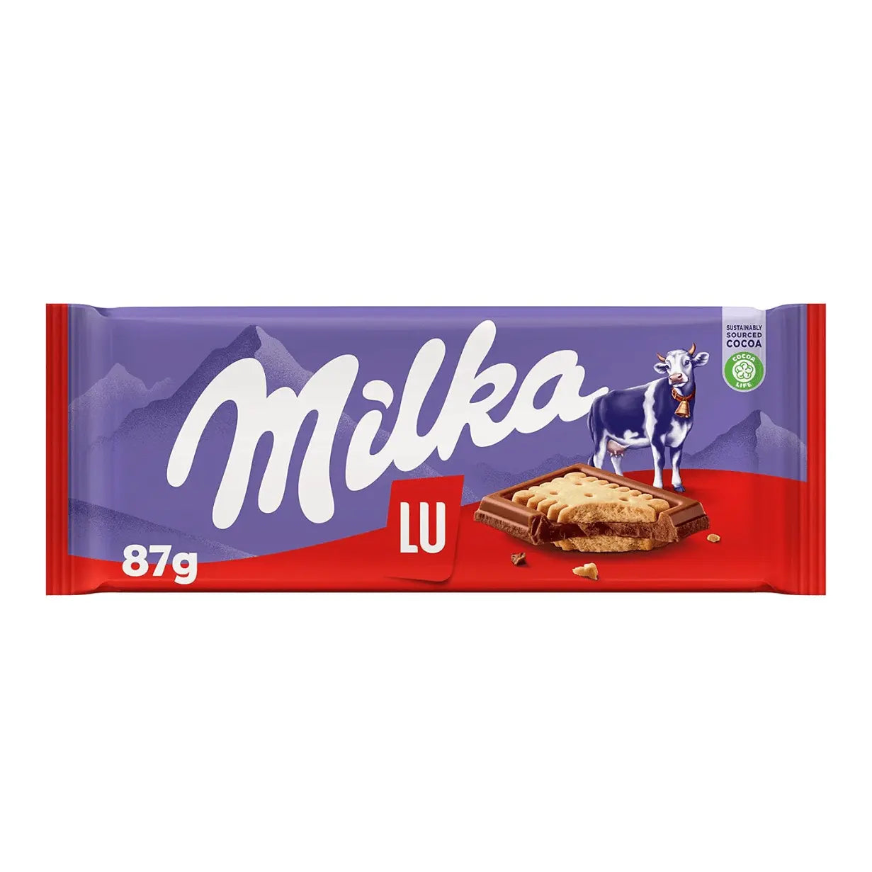 Milka LU Chocolate - Chocolate with Lu cookie pieces at Coffee & Cream Egypt