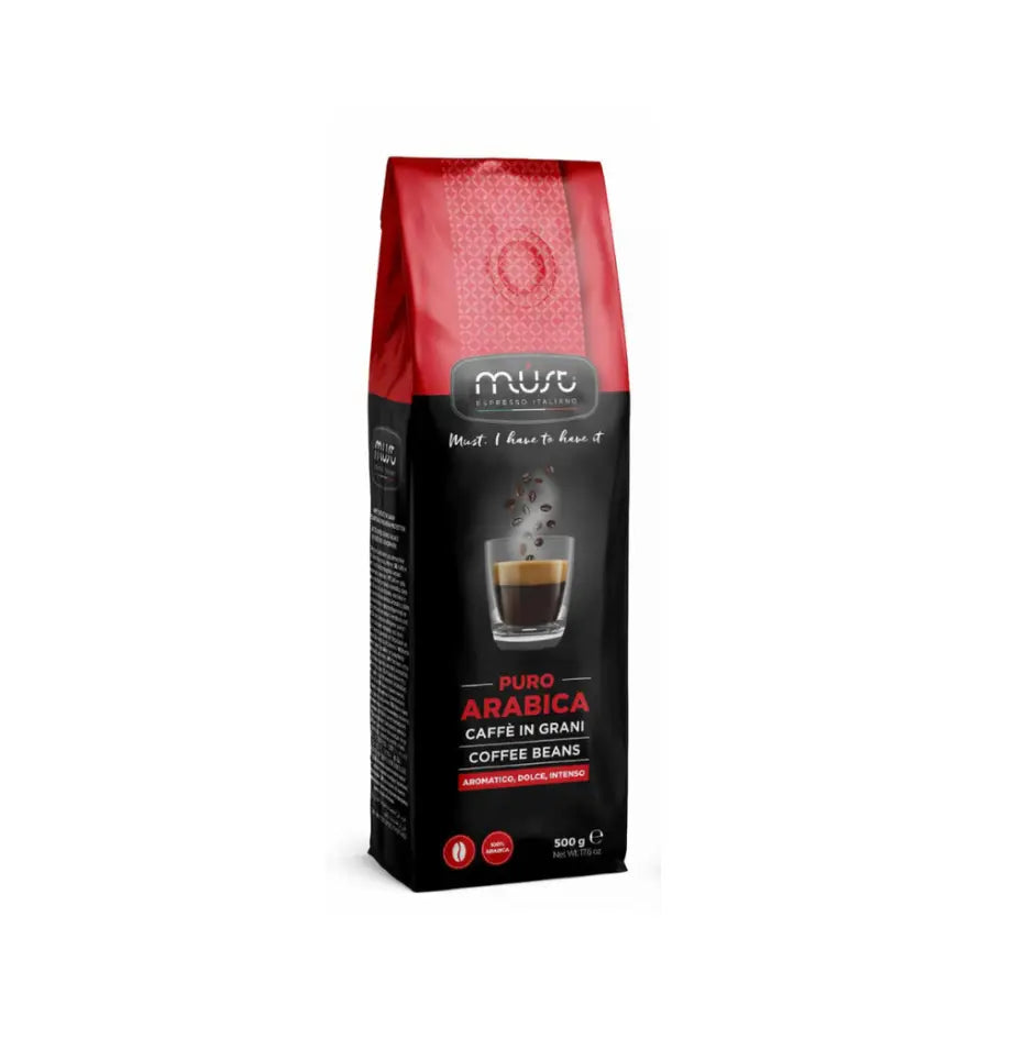 MUST - 100% Pure Arabica Whole Coffee Beans - 500g at Coffee & Cream Egypt