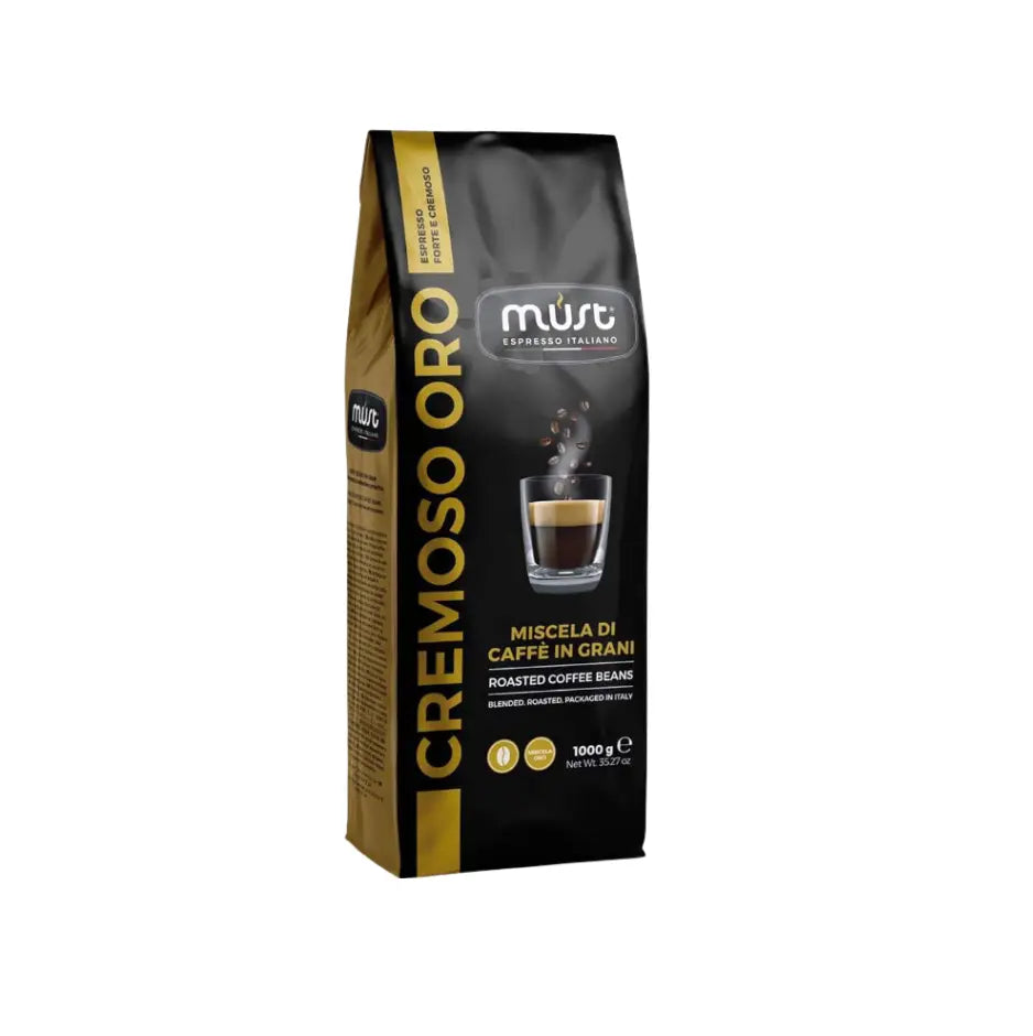 MUST - Cremoso Oro Whole Coffee Beans - 1 kg at Coffee & Cream Egypt